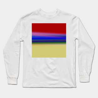 RED YELLOW BLUE TEXTURE ART Long Sleeve T-Shirt